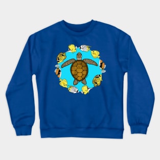 Sea Turtle and Fish Crewneck Sweatshirt